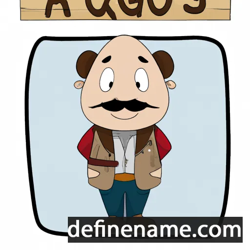 cartoon of the name Ágústus