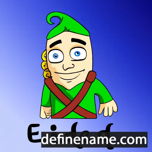 cartoon of the name Æðelgifu