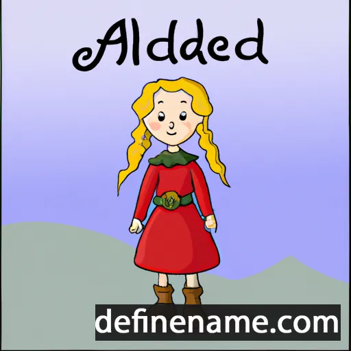 cartoon of the name Æðelhild