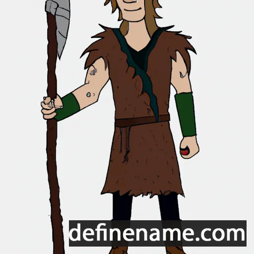 cartoon of the name Æthelwulf