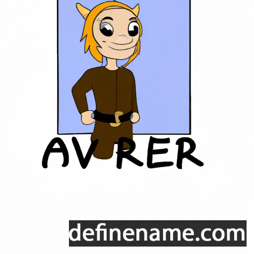 Ævar cartoon