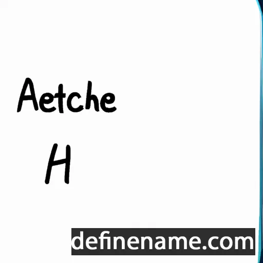 cartoon of the name Aethenoth