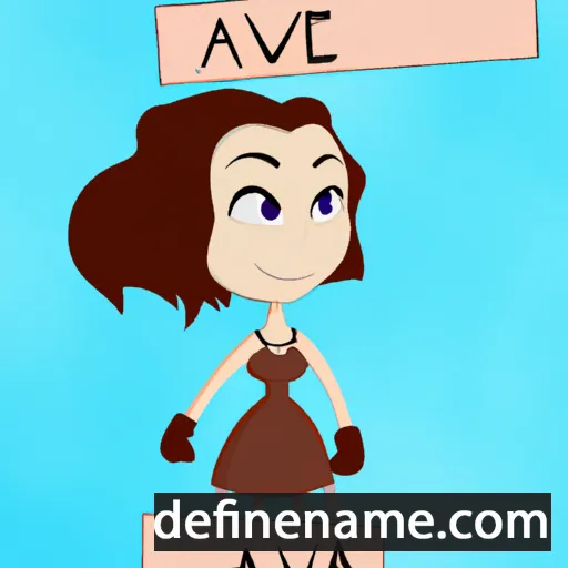 cartoon of the name Aeva