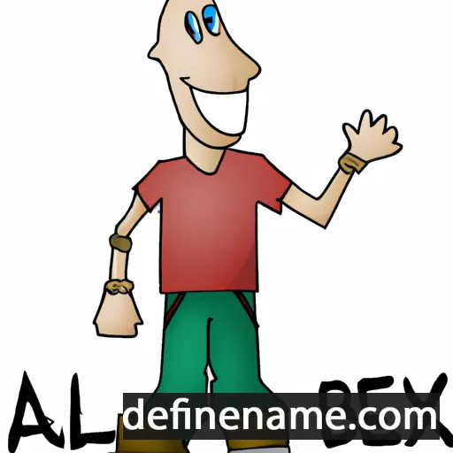 cartoon of the name Aex