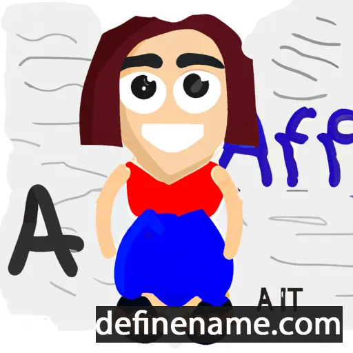 cartoon of the name Afət