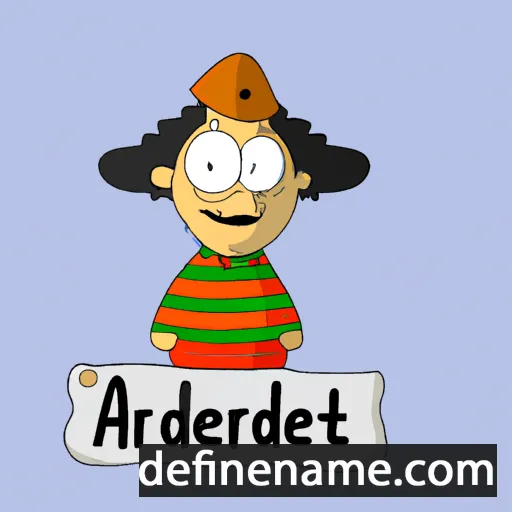 cartoon of the name Afërditë