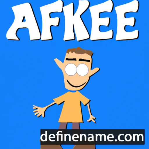 cartoon of the name Afek