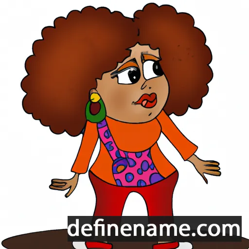 cartoon of the name Afife