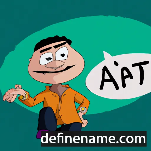 cartoon of the name Afitab