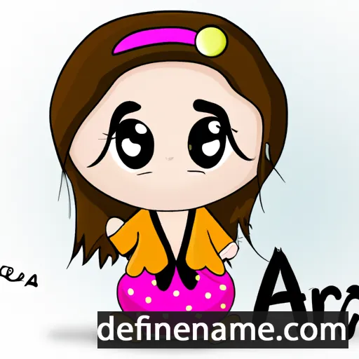 cartoon of the name Afraa