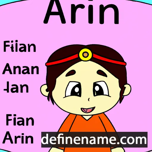 cartoon of the name Afran