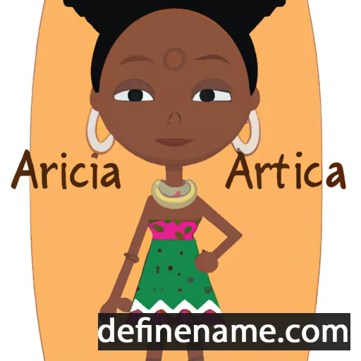 cartoon of the name Africana