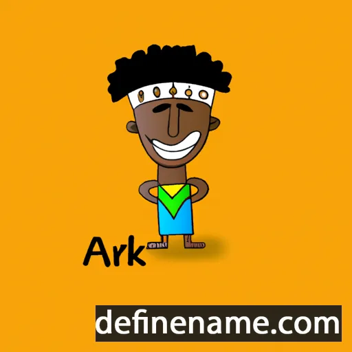 cartoon of the name Afrikan