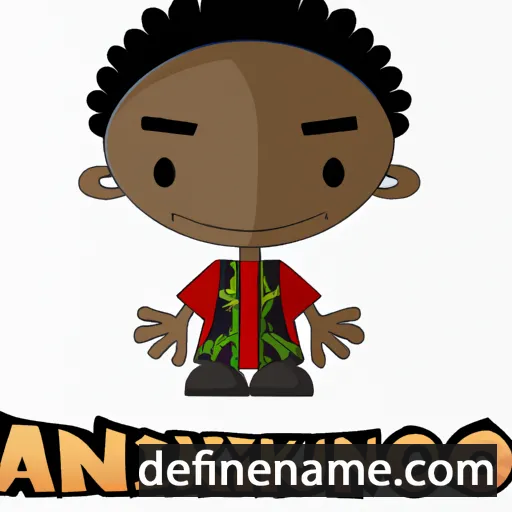 cartoon of the name Afrikanos