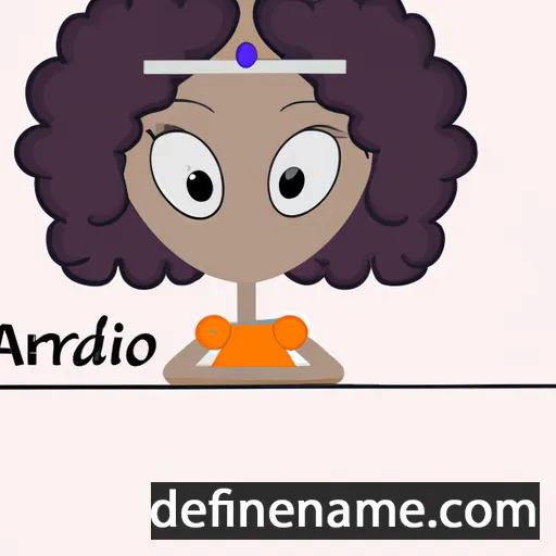 cartoon of the name Afrodit