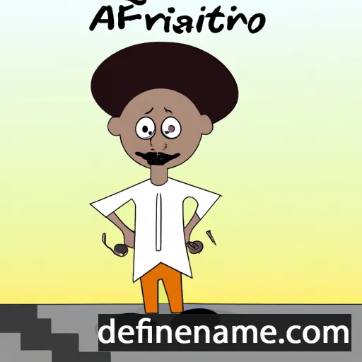 cartoon of the name Afroviti