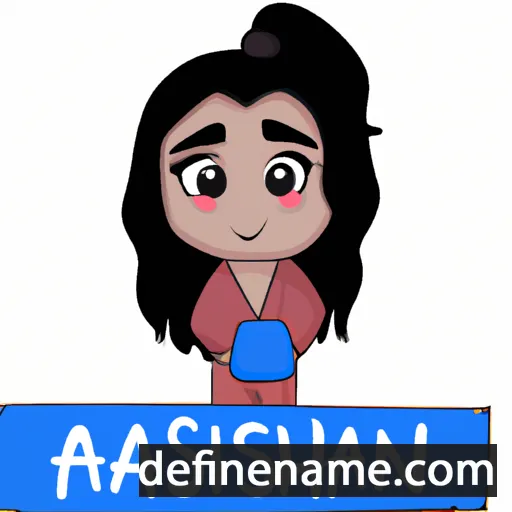 cartoon of the name Afshan