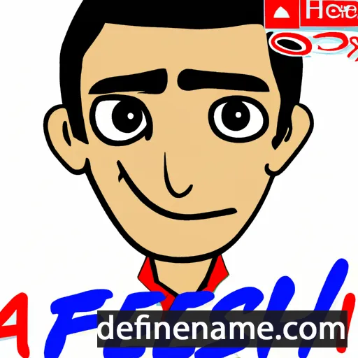 cartoon of the name Afsheen