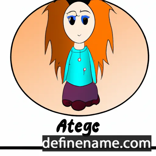 cartoon of the name Agaate