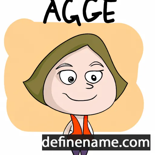 cartoon of the name Agace