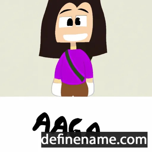 cartoon of the name Agada