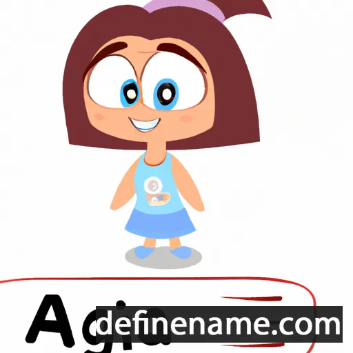 cartoon of the name Agafia