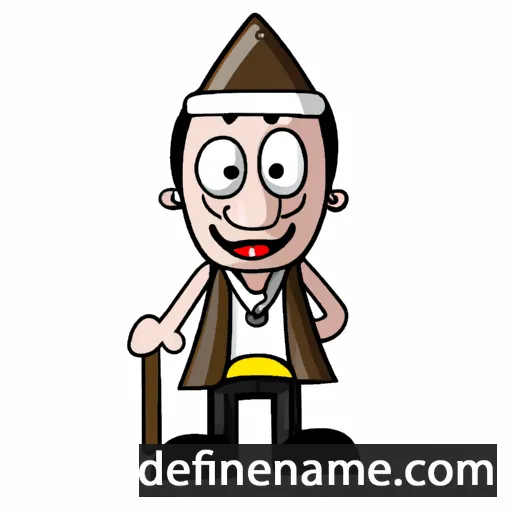 cartoon of the name Agamede