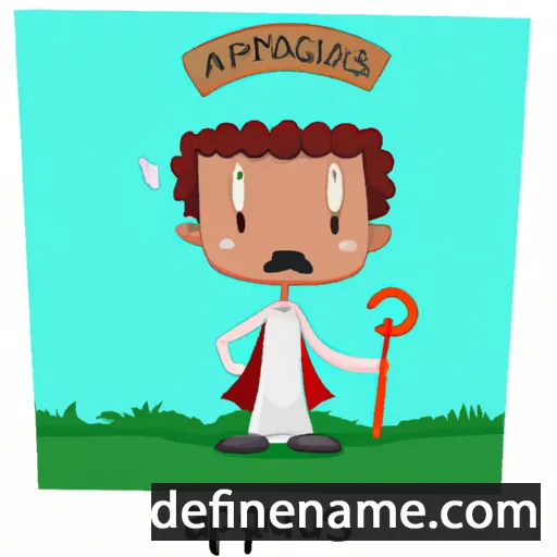 cartoon of the name Agapius