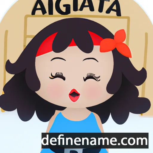 cartoon of the name Agarita