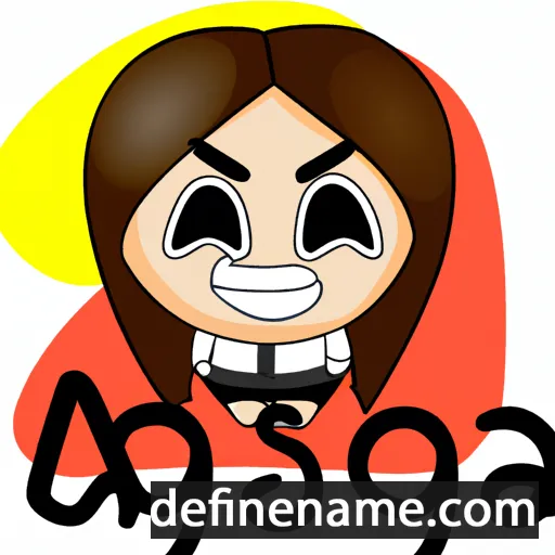 cartoon of the name Agasa