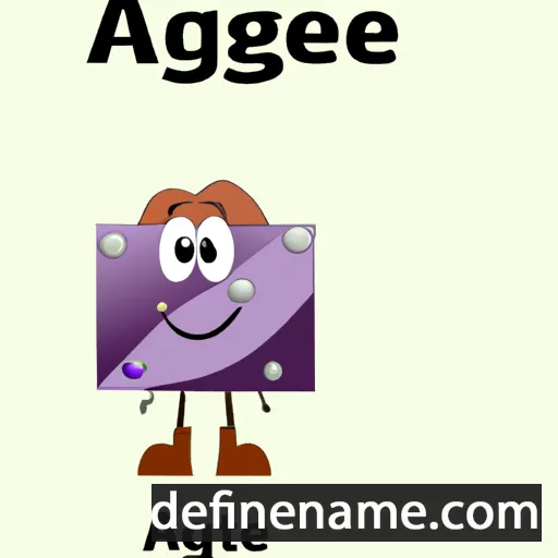 cartoon of the name Agate