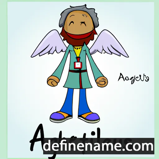 cartoon of the name Agathangelus