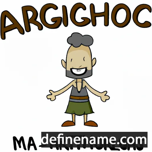 cartoon of the name Agatharchos