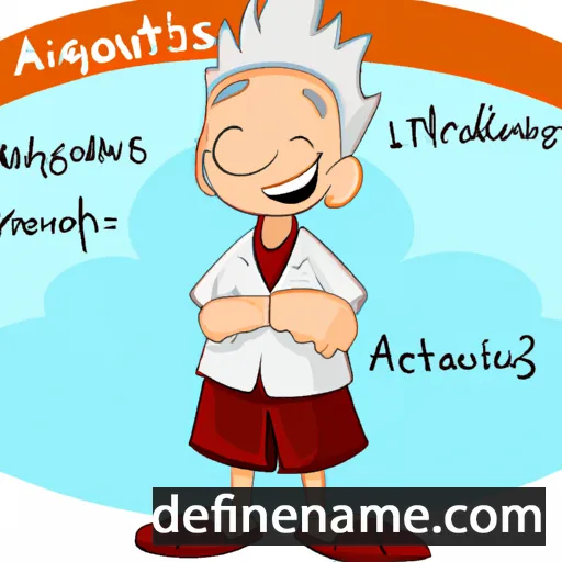 cartoon of the name Agathius