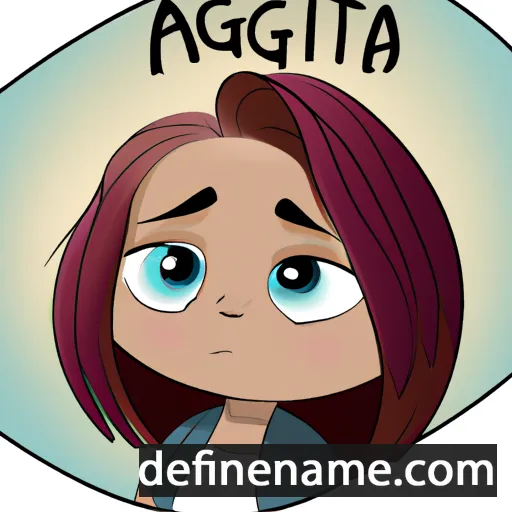 cartoon of the name Agatina