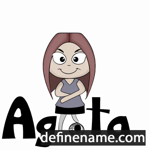 cartoon of the name Agatona