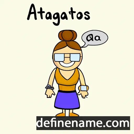 cartoon of the name Agatonas