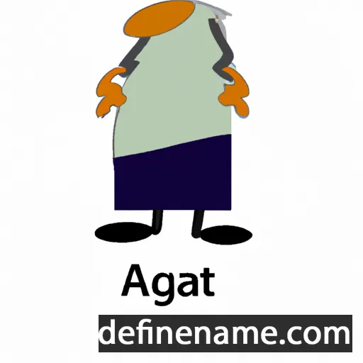 cartoon of the name Agatt