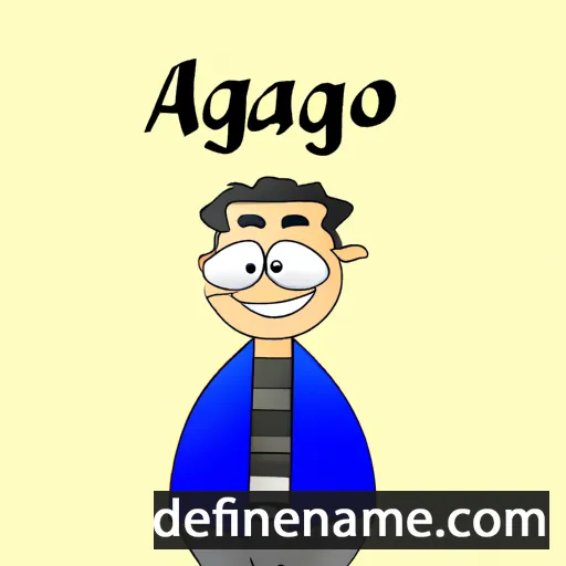 Agazio cartoon