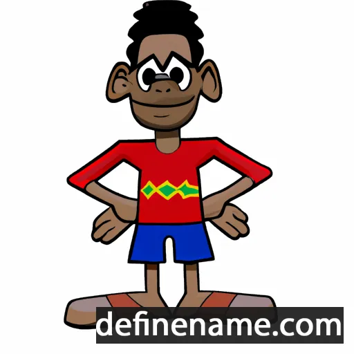 cartoon of the name Agbor