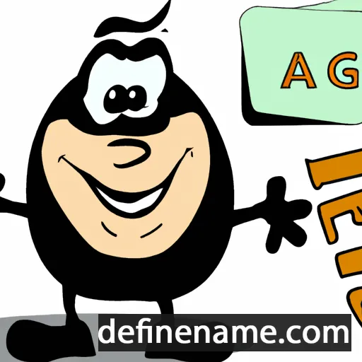 cartoon of the name Agga