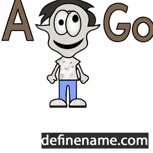 cartoon of the name Aggeo