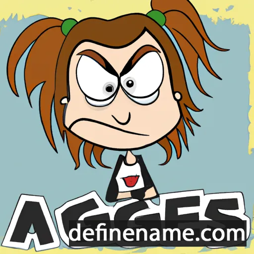 cartoon of the name Aggness