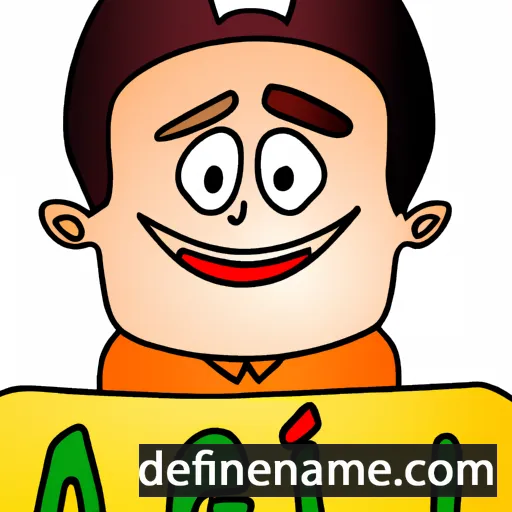 cartoon of the name Agil