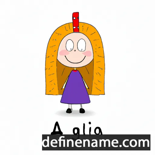 cartoon of the name Agla