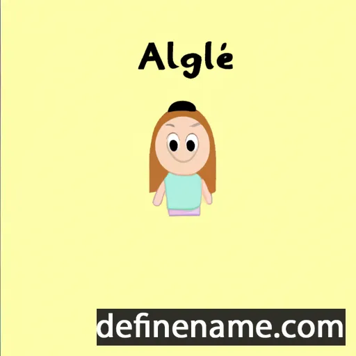 Aglaë cartoon