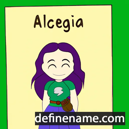 cartoon of the name Aglaeca