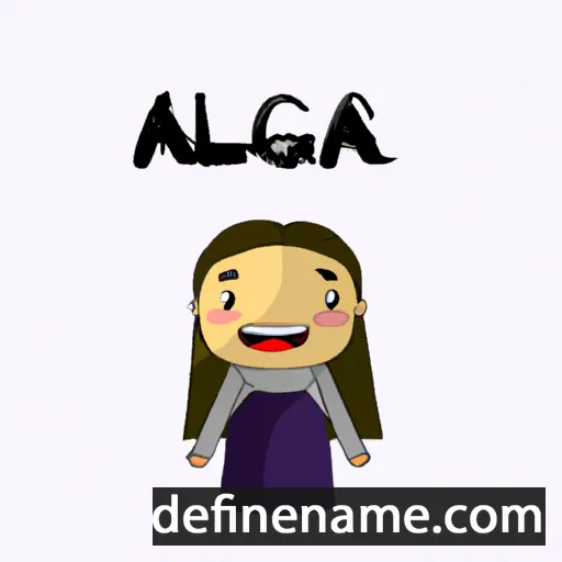 cartoon of the name Aglaía