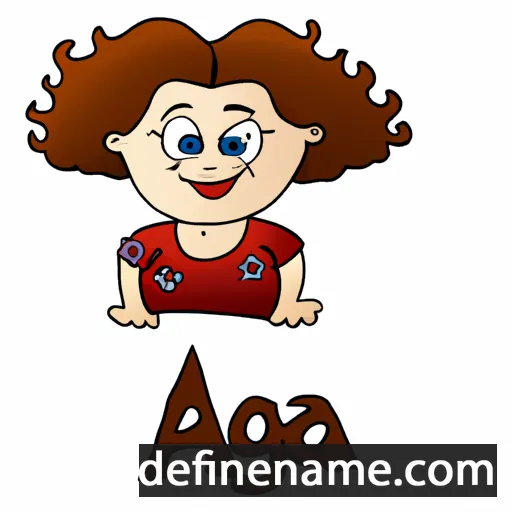 cartoon of the name Agna