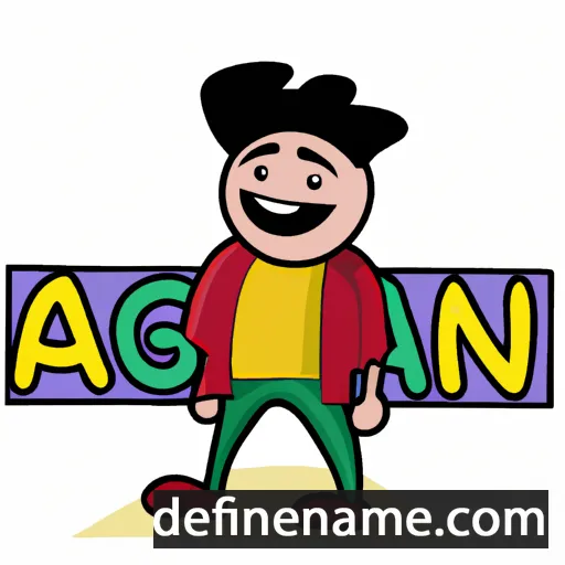 cartoon of the name Agnan